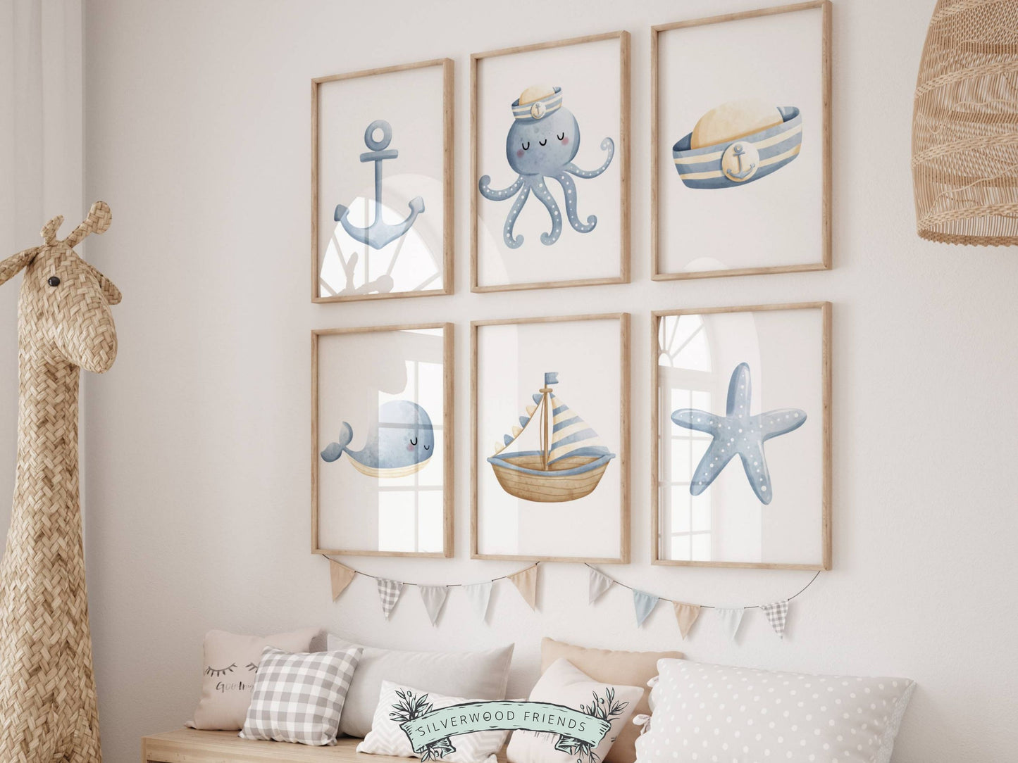 Under The Sea Nursery Print Set of 6