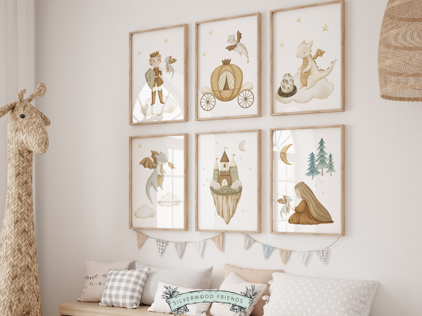 Neutral Fairytale Nursery Prints