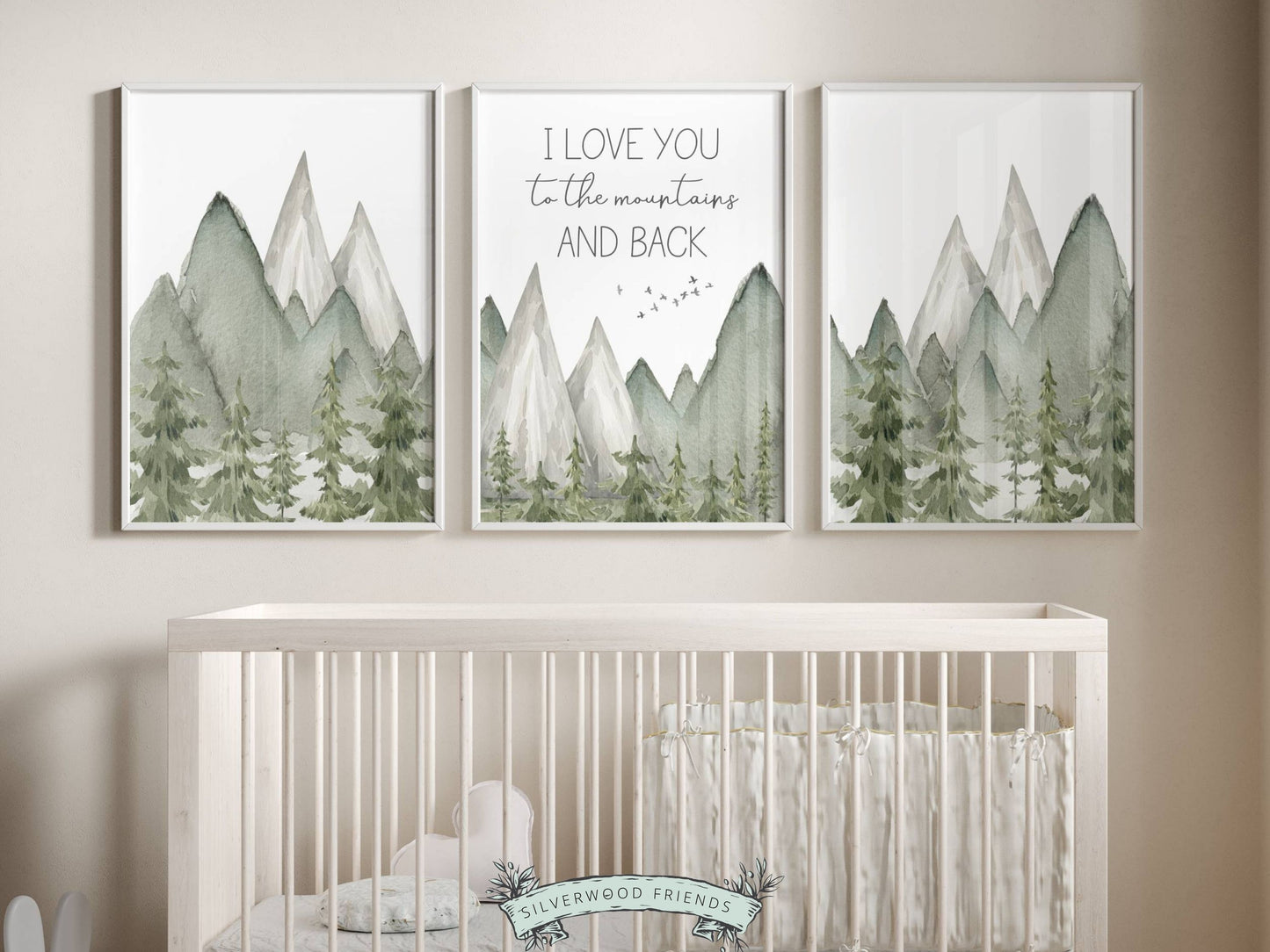 I Love You To The Mountains And Back Print Set