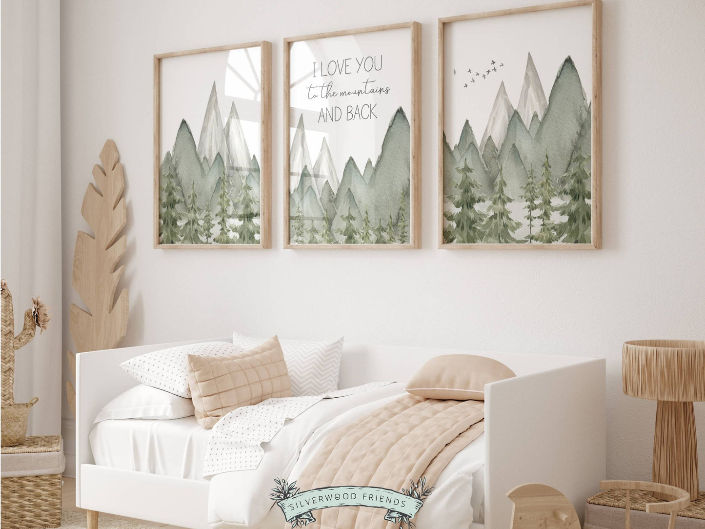 Set of 3 Watercolour Mountain Prints