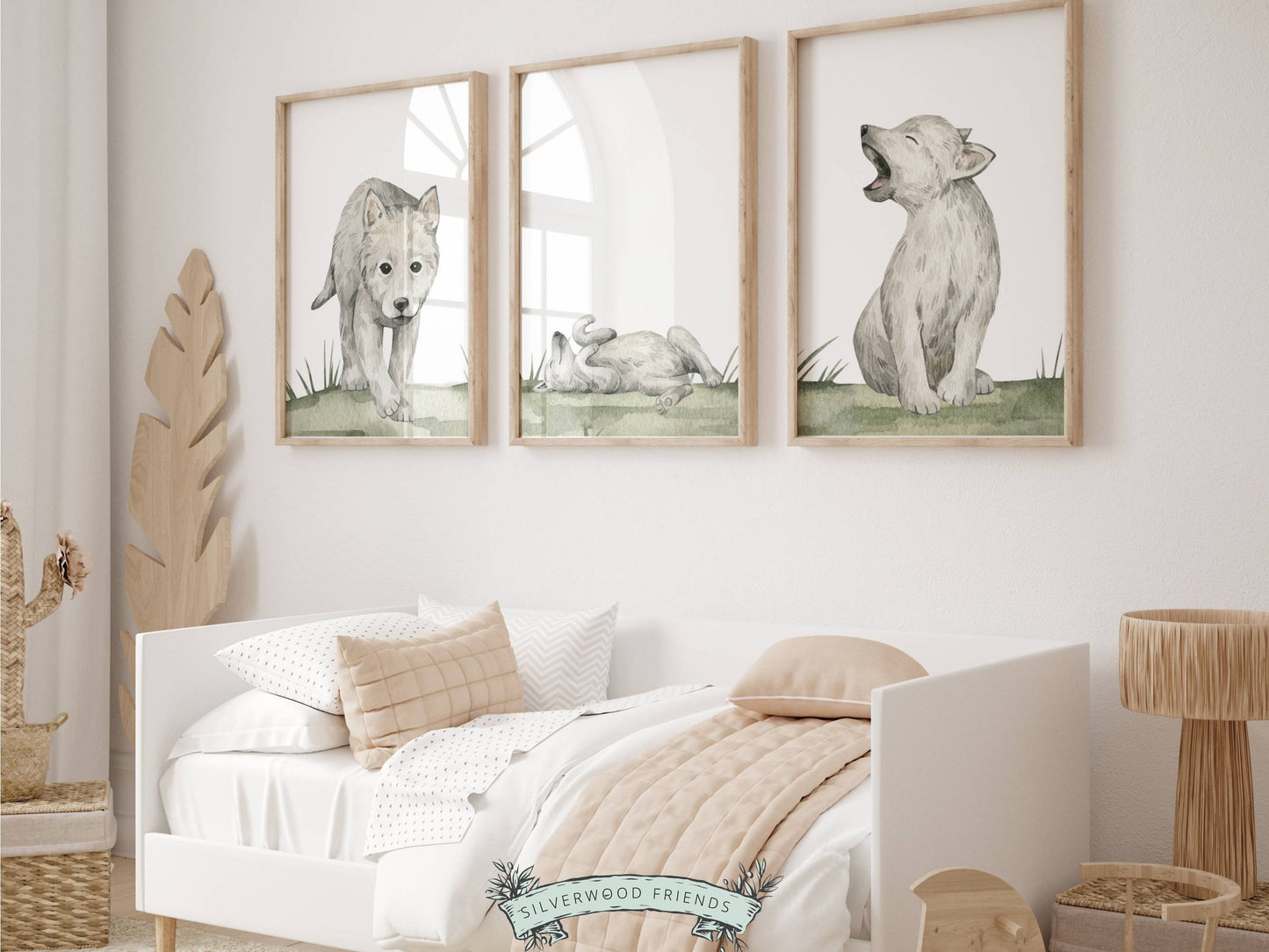 Wolf Nursery Prints Set of 3