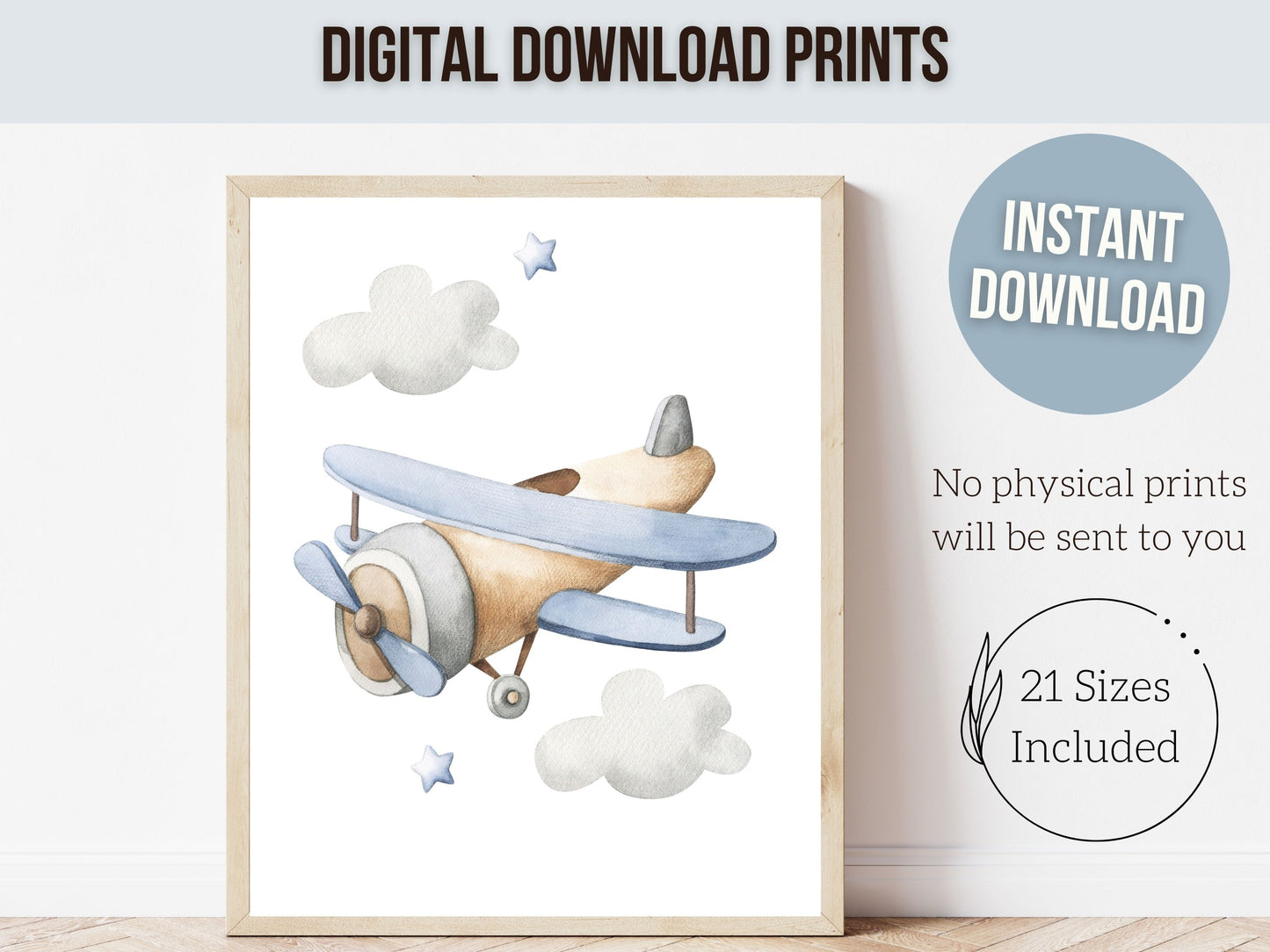 Airplane Adventure Nursery Prints