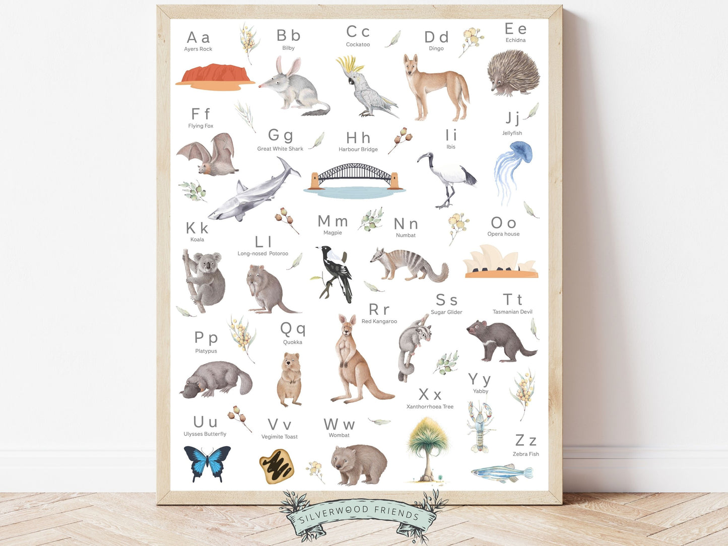 Australian Alphabet and Number Print