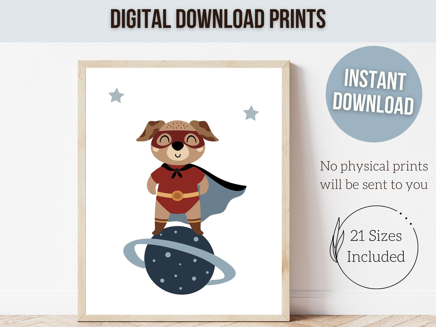 Superhero Nursery Prints Set of 6