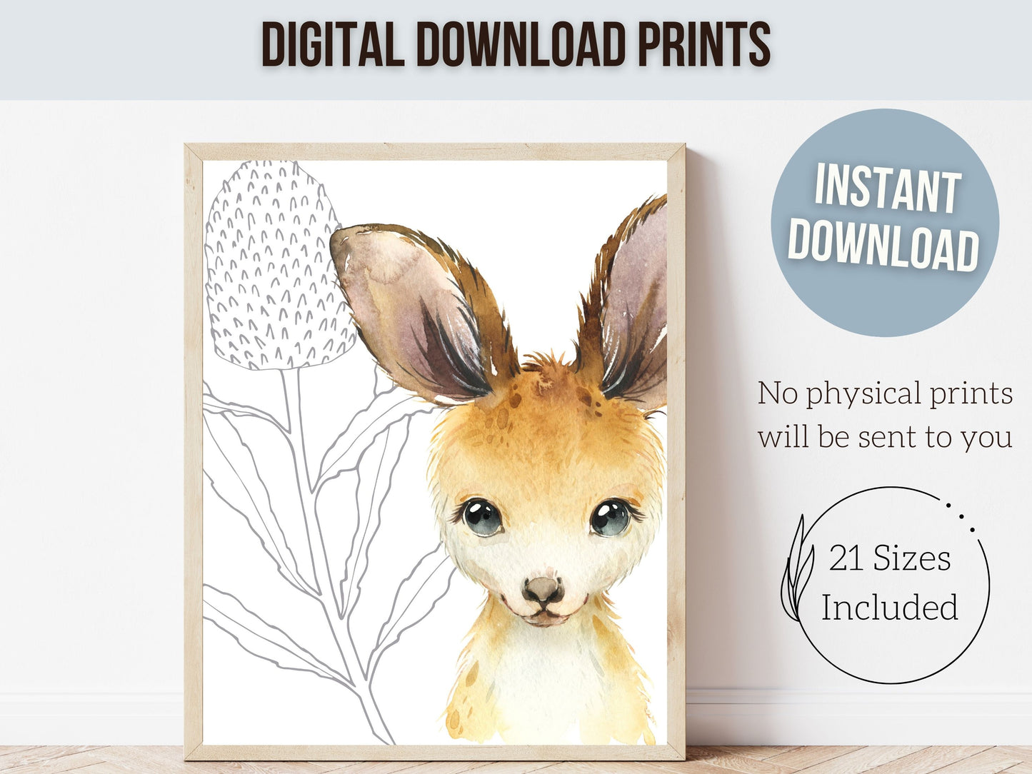 Aussie Animals Native Flower Prints