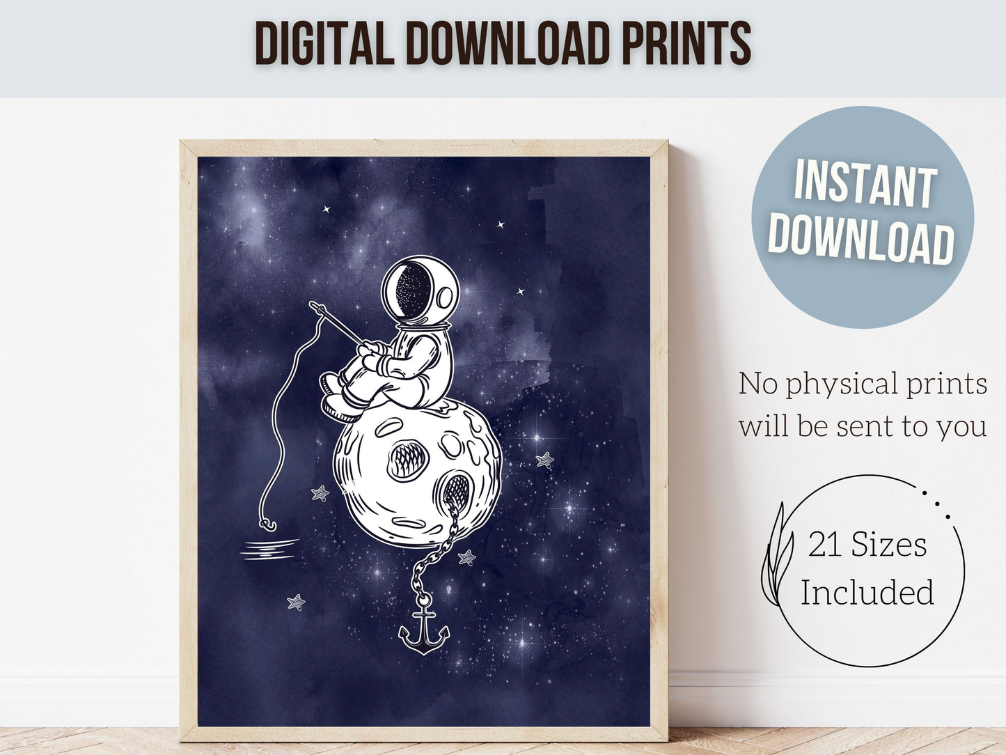Astronaut Nursery Prints Set of 6