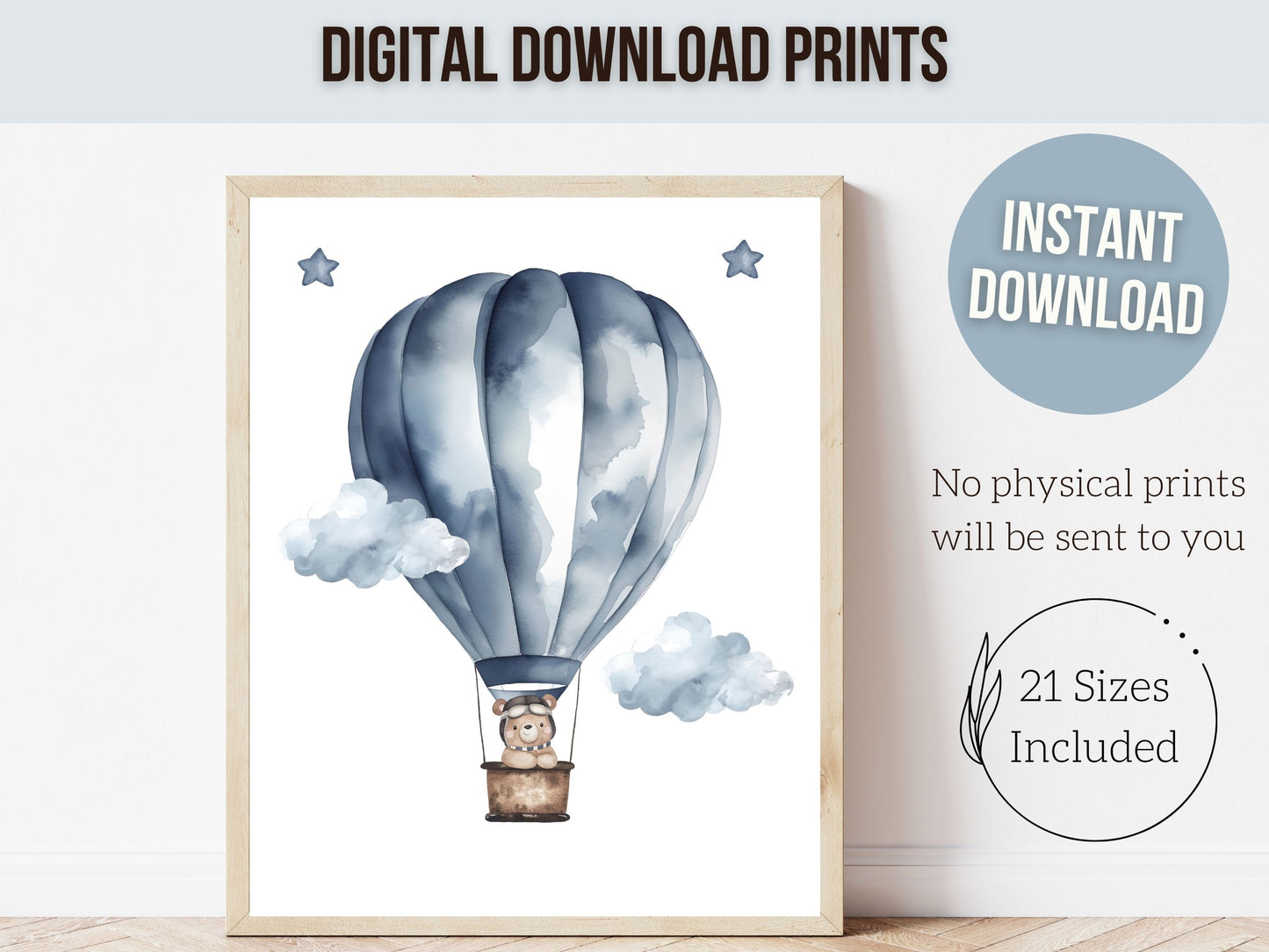 Teddy Bear Nursery Print Set of 3