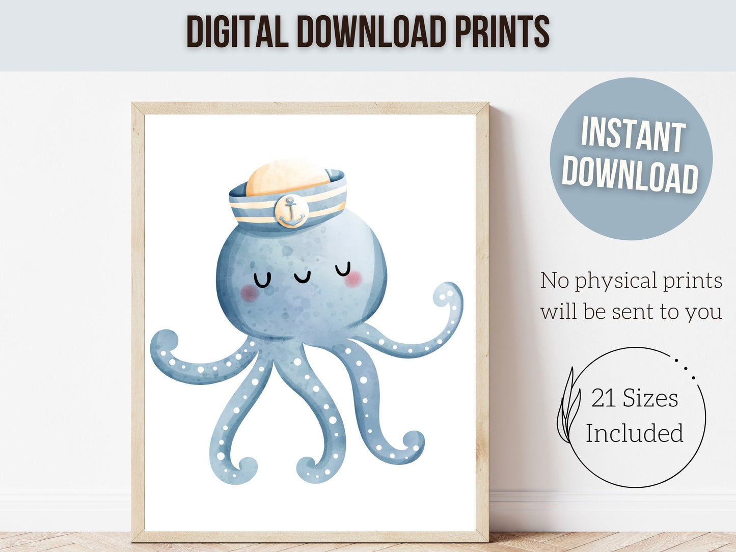 Under The Sea Nursery Print Set of 6