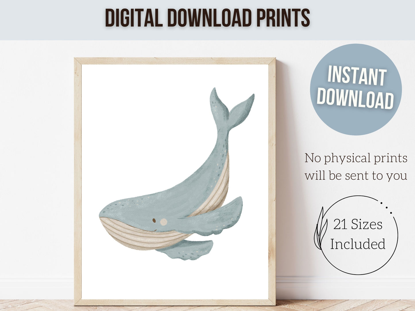 Sea Life Nursery Prints Set of 6