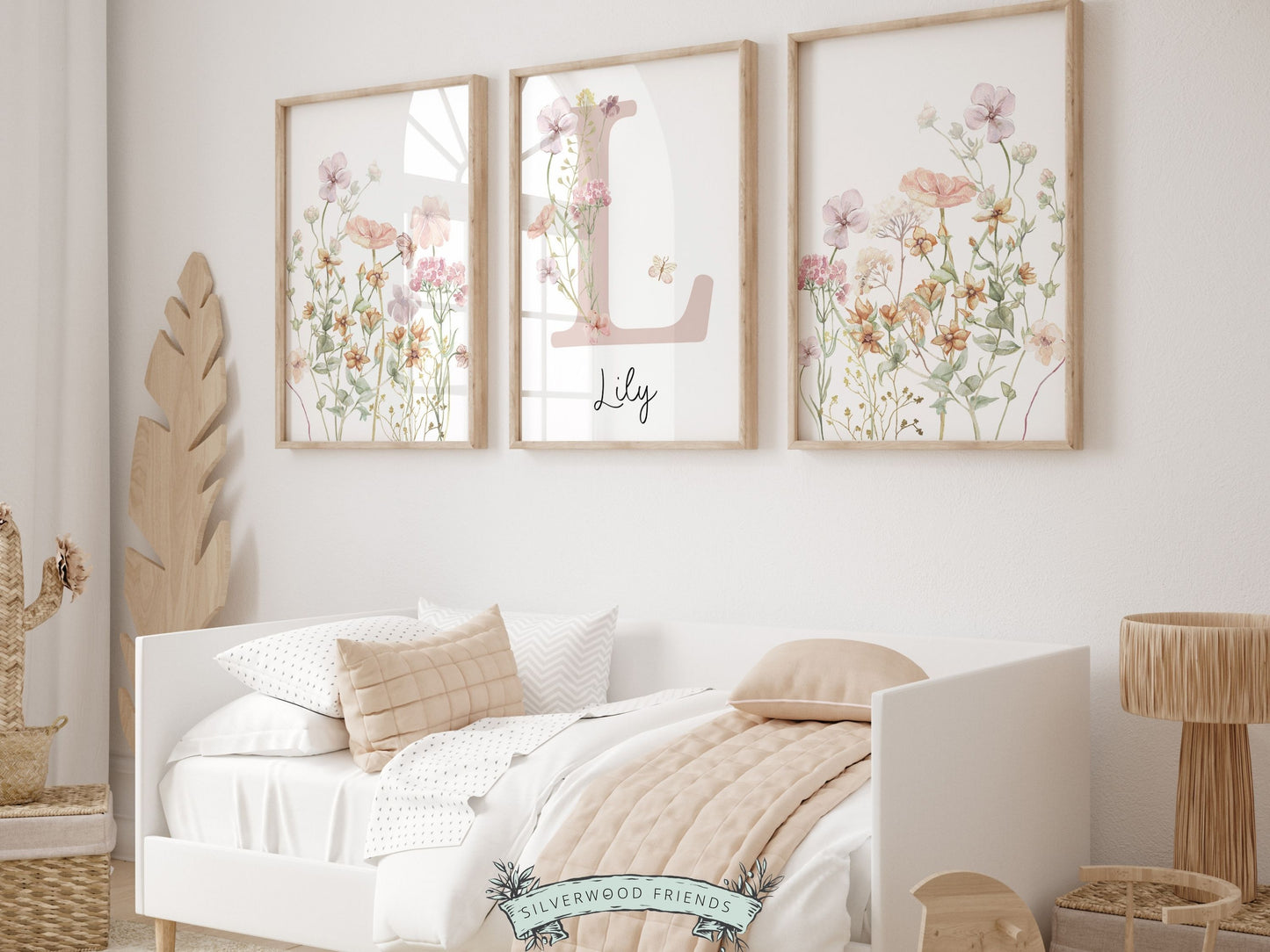 Wildflower Nursery Prints - Personalised - 002