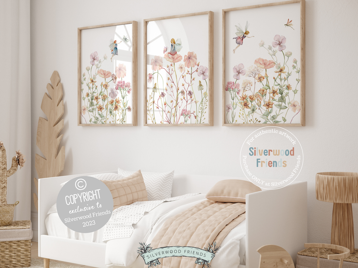 Wildflower Fairy Nursery Prints