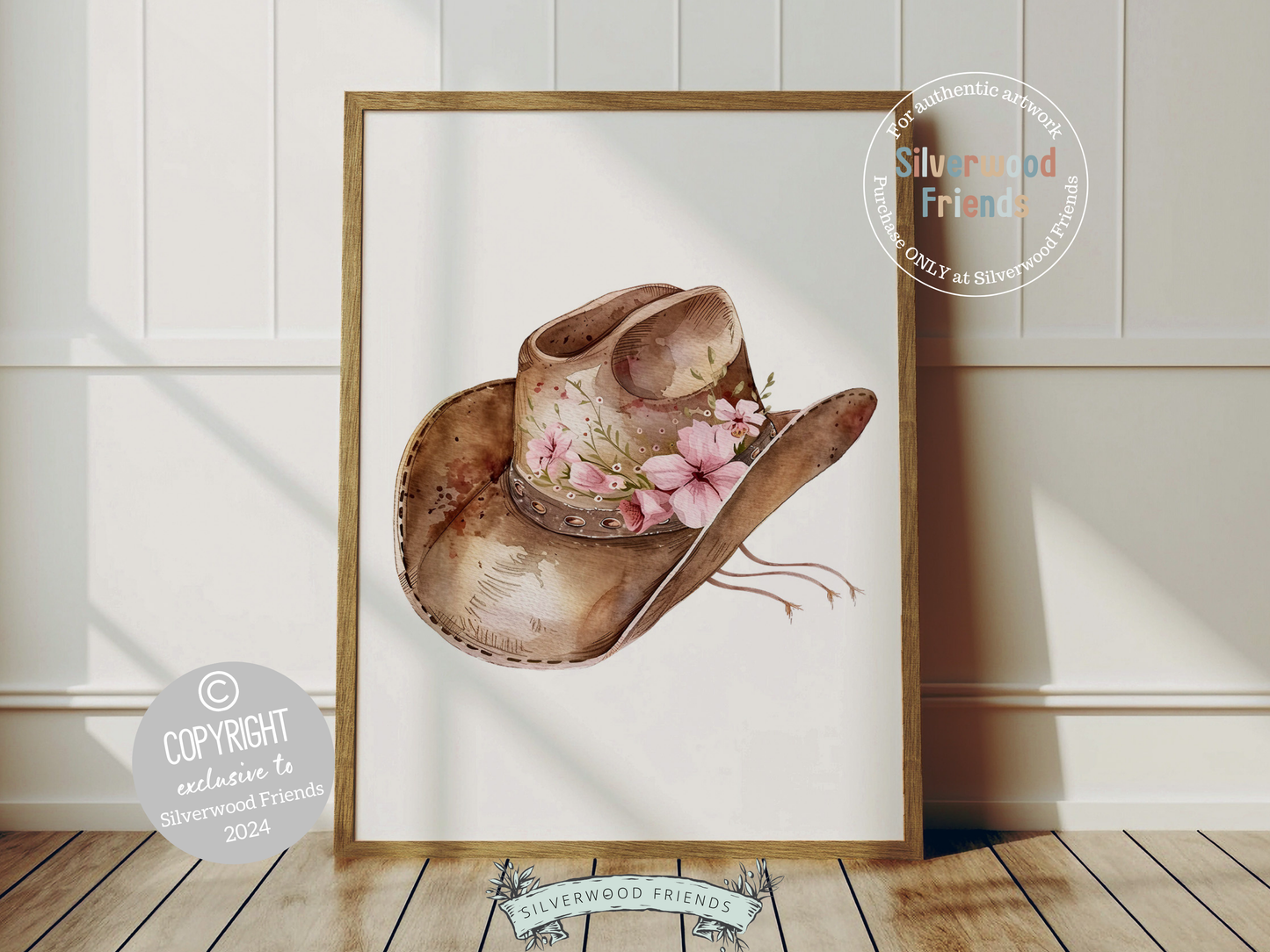Floral Cowgirl Nursery Prints