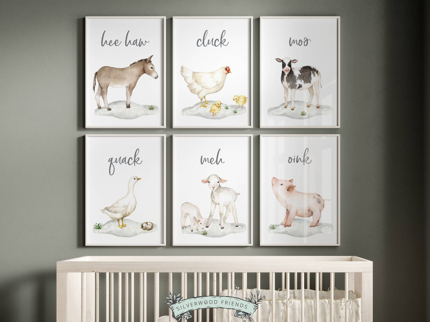 Farm Animal Nursery Prints