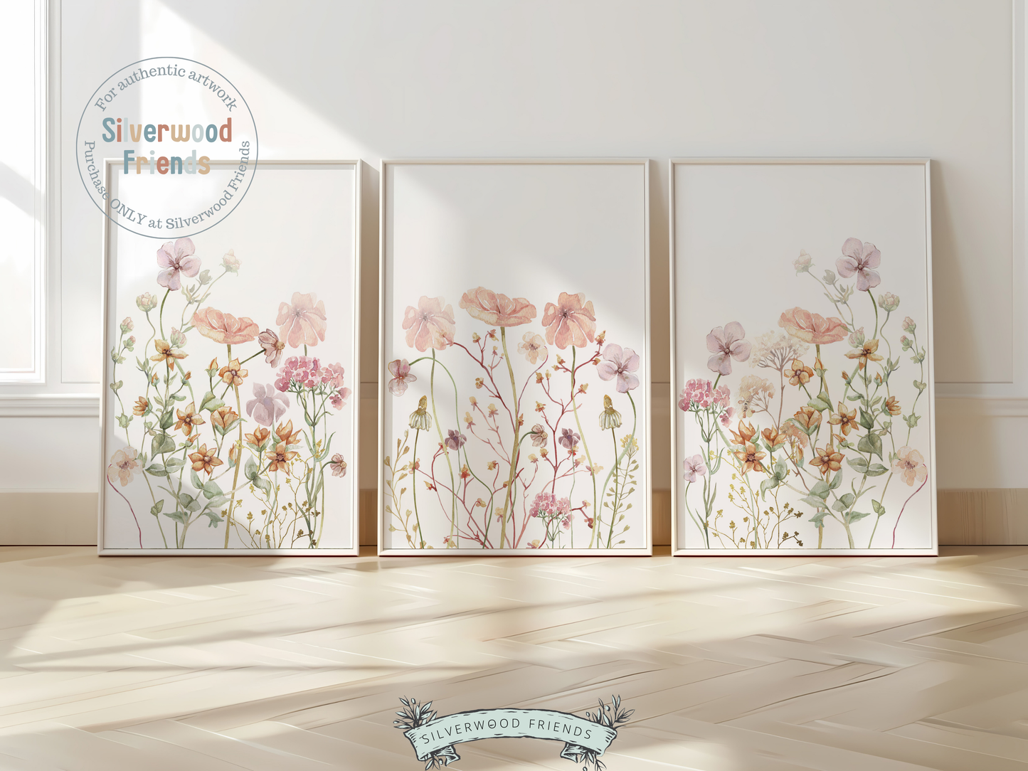 Wildflower Nursery Print Set