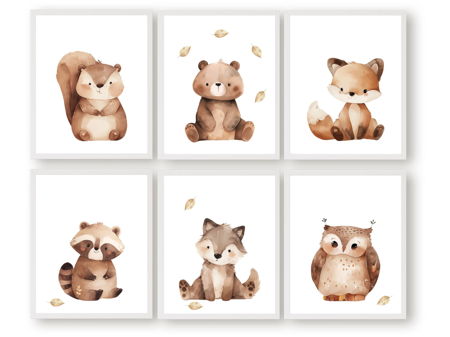 Our adorable Woodland Animal Nursery Prints Set of 6 is the perfect addition to your baby's woodland nursery decor and will spark their imagination and love of nature.