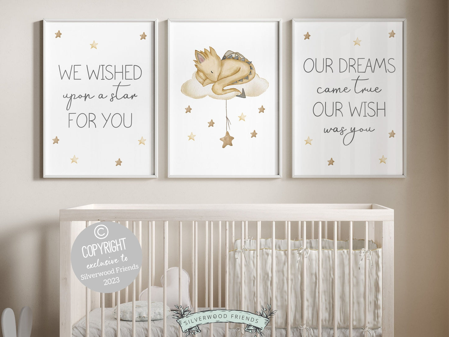 Set of 3 Baby Dragon Nursery Prints will spark their imagination and create a calm and cosy atmosphere. Perfect for your dragon nursery decor or kids fantasy theme room and also makes a unique dragon baby shower gift.