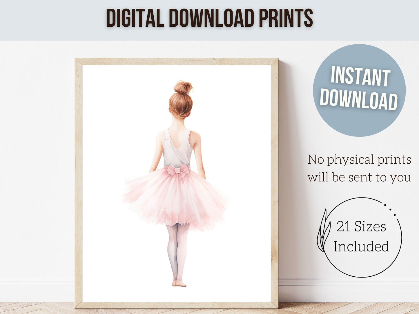 Baby Girls Ballet Nursery Prints, Ballerina Nursery Decor, Pink Ballet Nursery Wall Art, Ballet Dancer Printable Wall Decor Digital Prints
