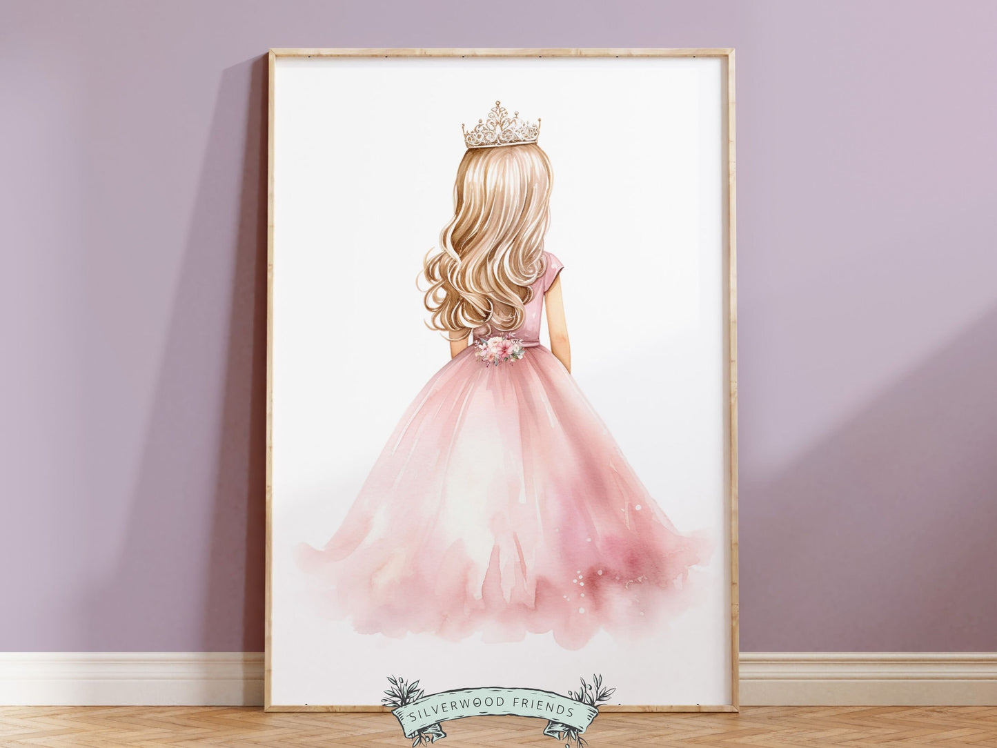 Baby Girls Princess Nursery Prints, Ballerina Nursery Decor, Pink Ballet Nursery Wall Art, Girls Princess Bedroom Wall Decor Digital Prints