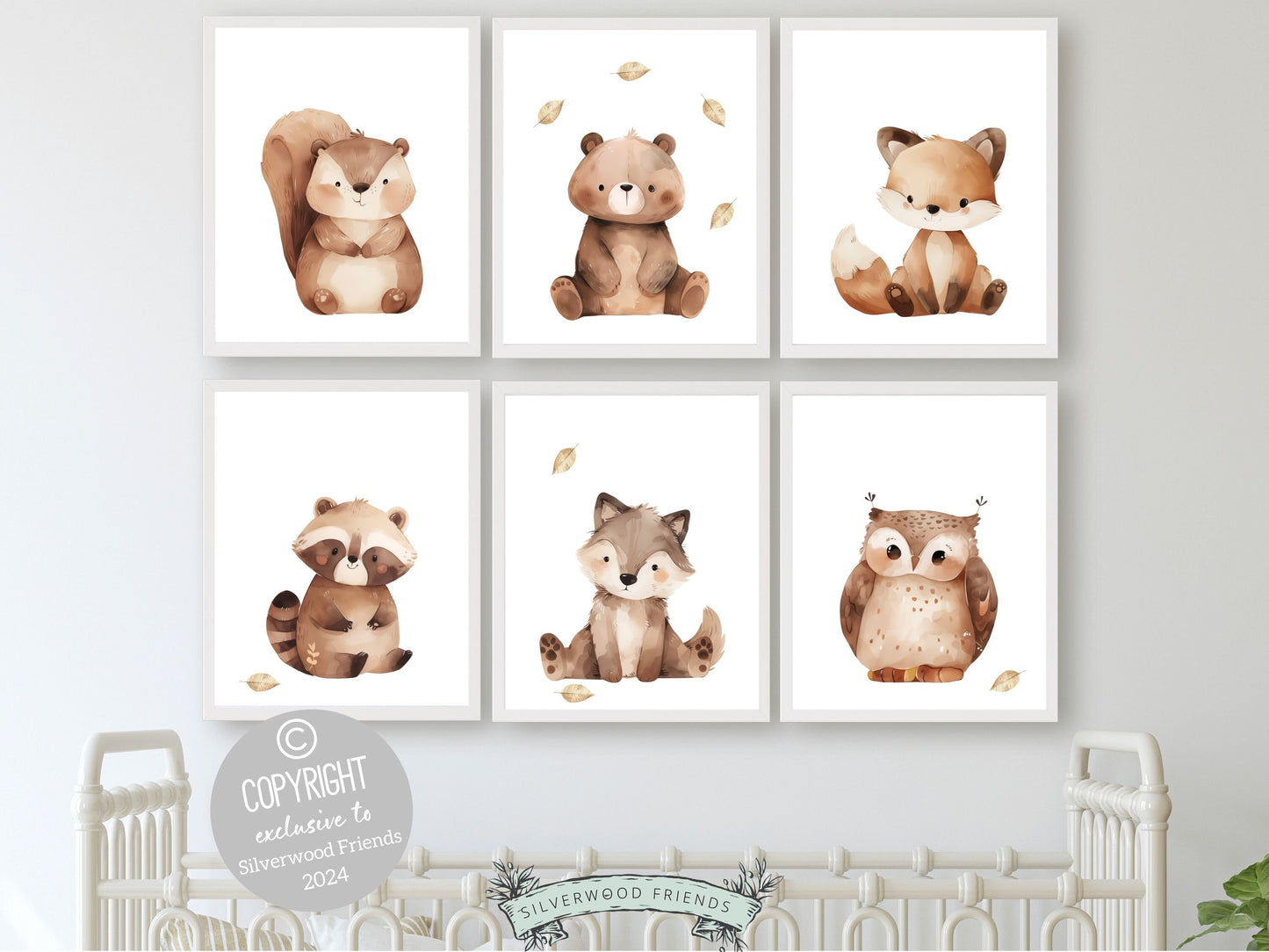 Our adorable Woodland Animal Nursery Prints Set of 6 is the perfect addition to your babys woodland nursery decor and will spark their imagination and love of nature. These neutral nursery prints also make a unique gender neutral baby shower gift.