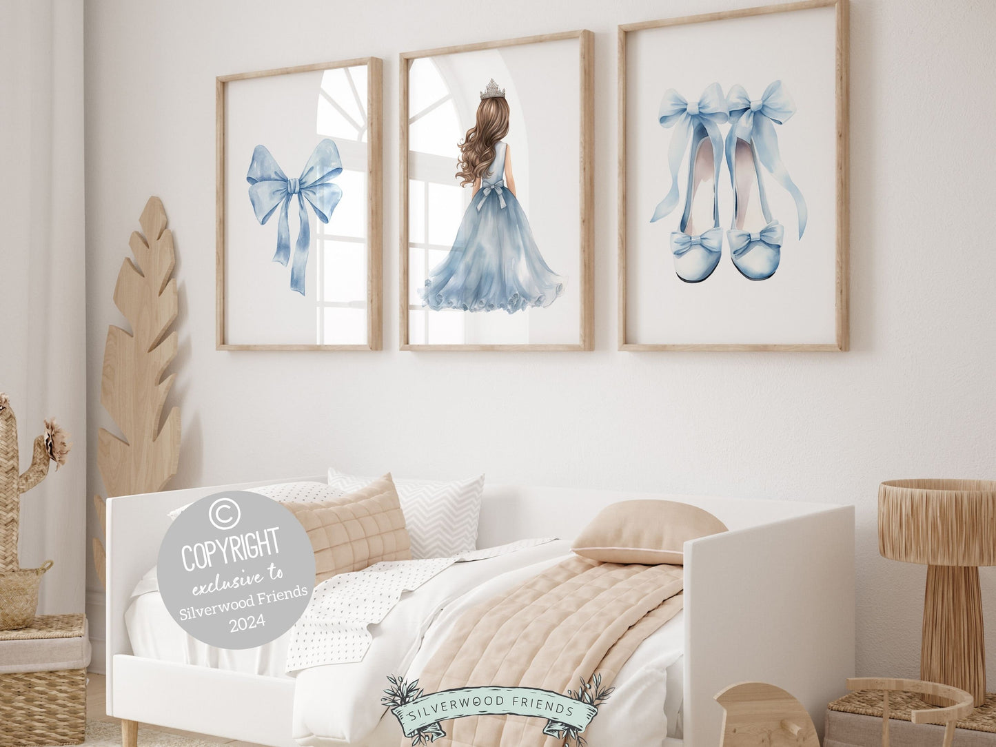 ORIGINAL Princess Nursery Prints, Ballerina Nursery Decor, Fairytale Nursery Wall Art, Baby Girl Gift Princess Nursery Decor Digital Prints