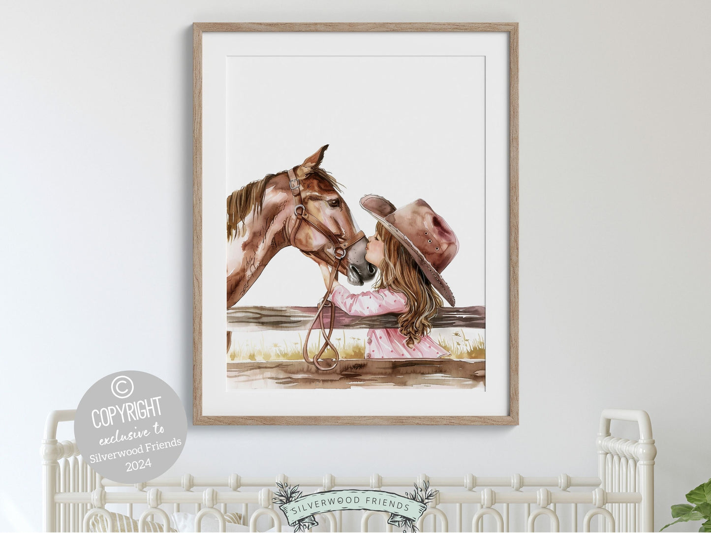 Cowgirl Nursery Print, Cowgirl Nursery Decor, Baby Girl Western Nursery Decor, Girls Horse Riding Equestrian Nursery Wall Art Digital Print