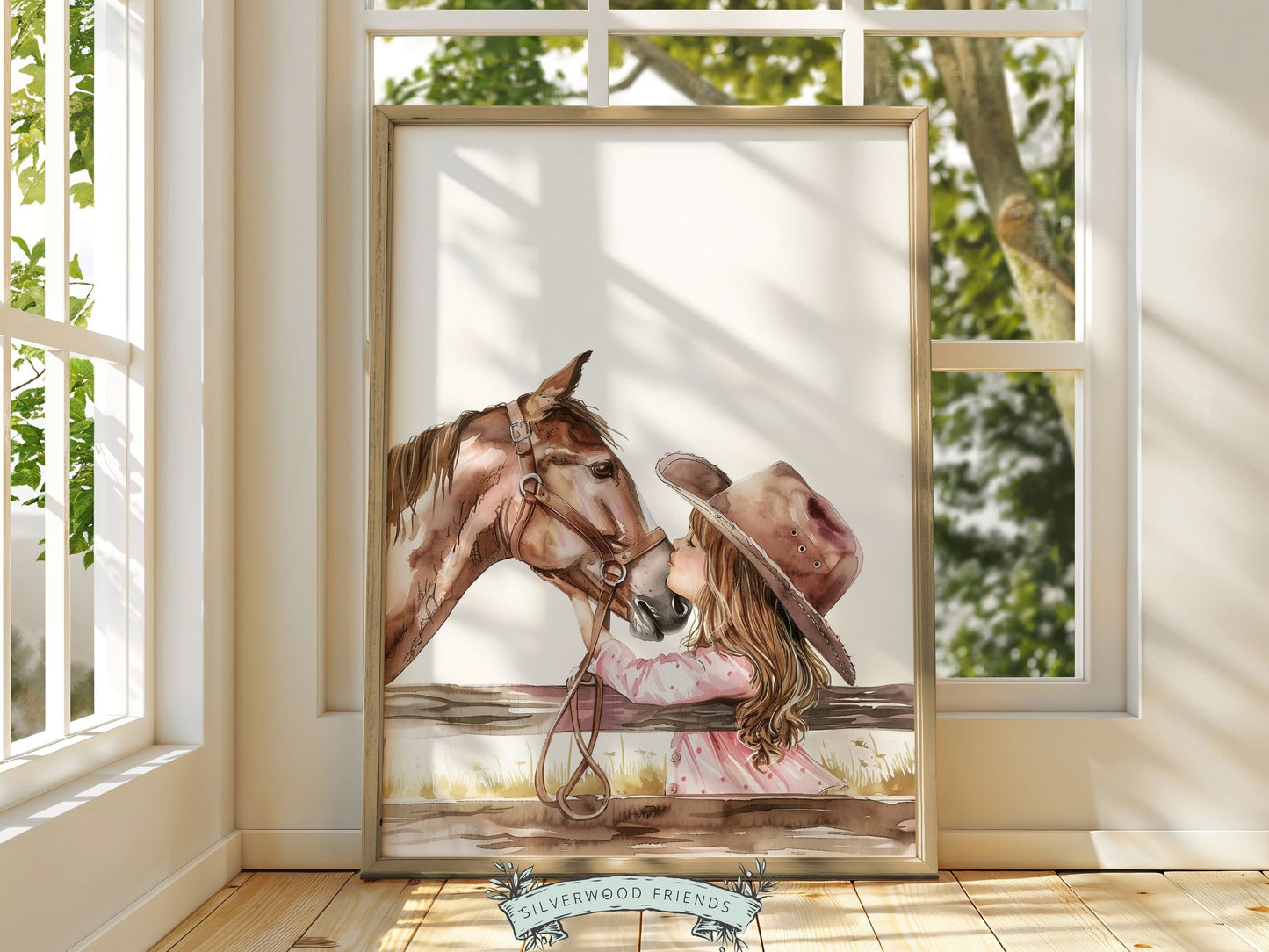 Cowgirl Nursery Print, Cowgirl Nursery Decor, Baby Girl Western Nursery Decor, Girls Horse Riding Equestrian Nursery Wall Art Digital Print