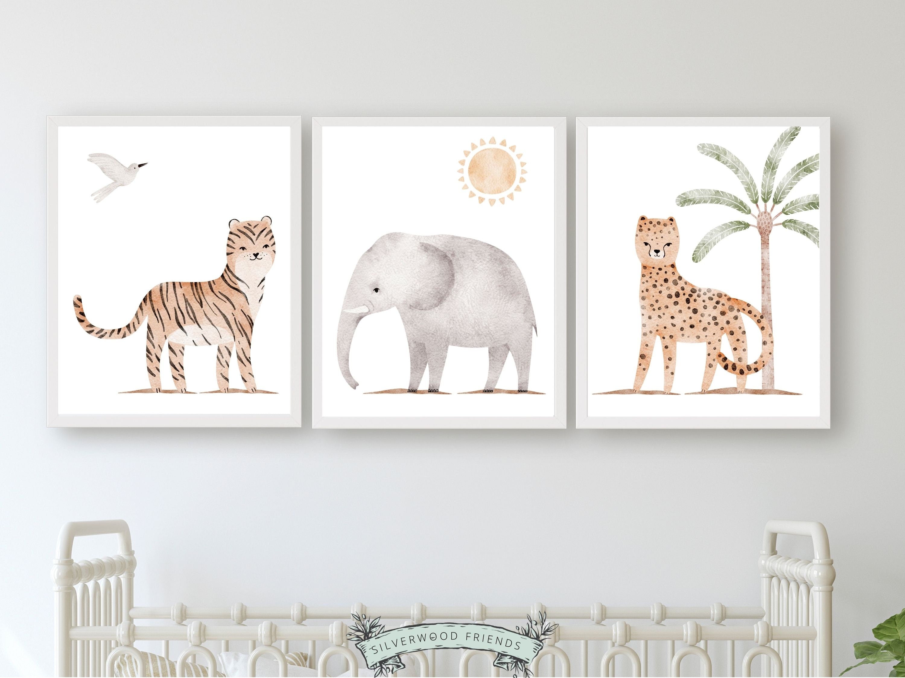 Safari Nursery Prints - Set 4 – Silverwood Friends