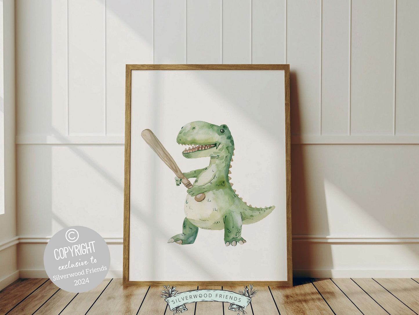 Baseball Nursery Prints, Baby Boy Dinosaur Baseball Nursery Decor, Sport Theme Wall Art, Dino Toddler Room, Boys Room Baseball Digital Print