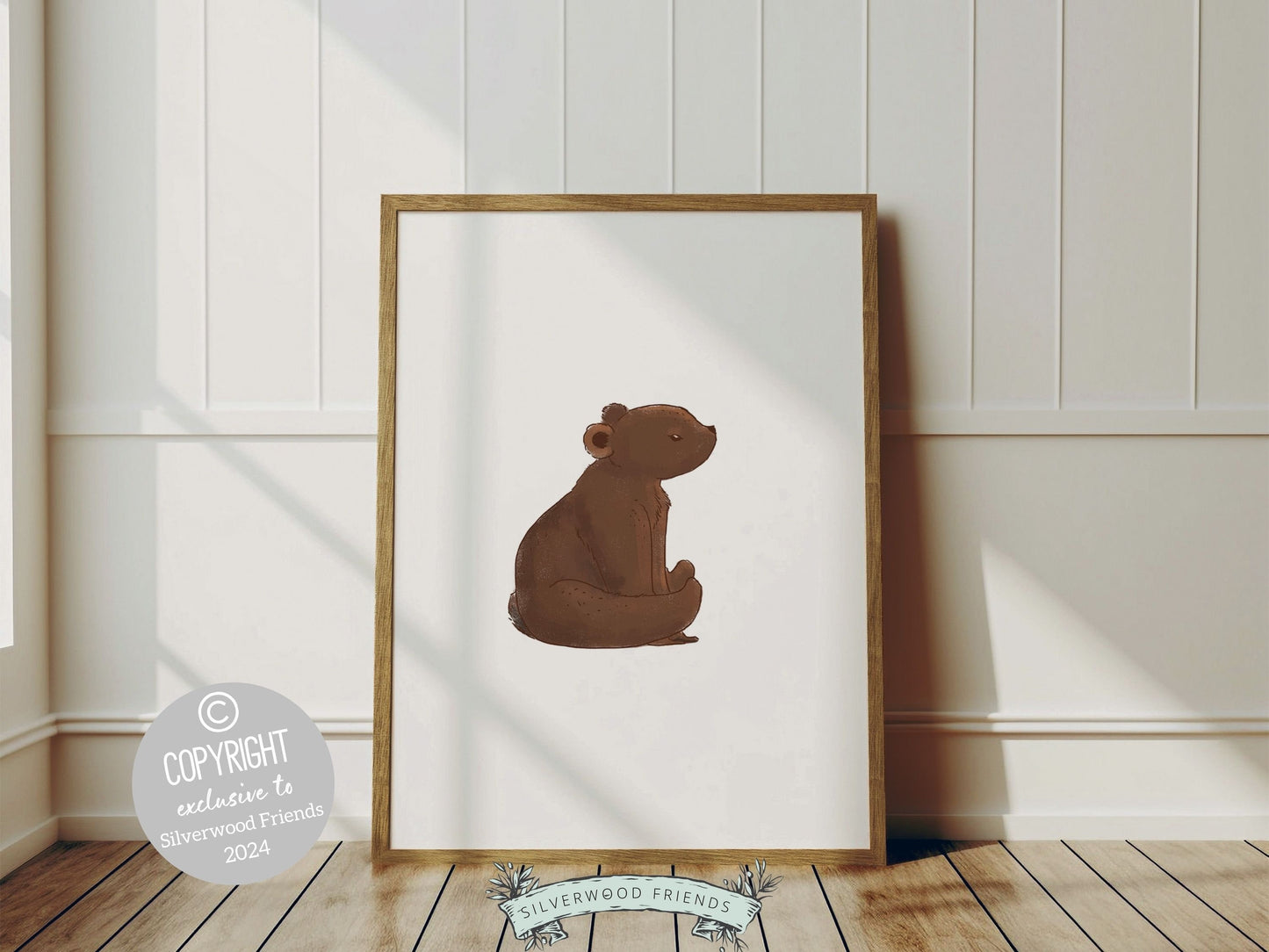 Bear Nursery Prints, Brown Bear Neutral Nursery Decor, Teddy Bear Nursery Wall Art, Woodland Bear Nursery Poster, Baby Bear Digital Prints