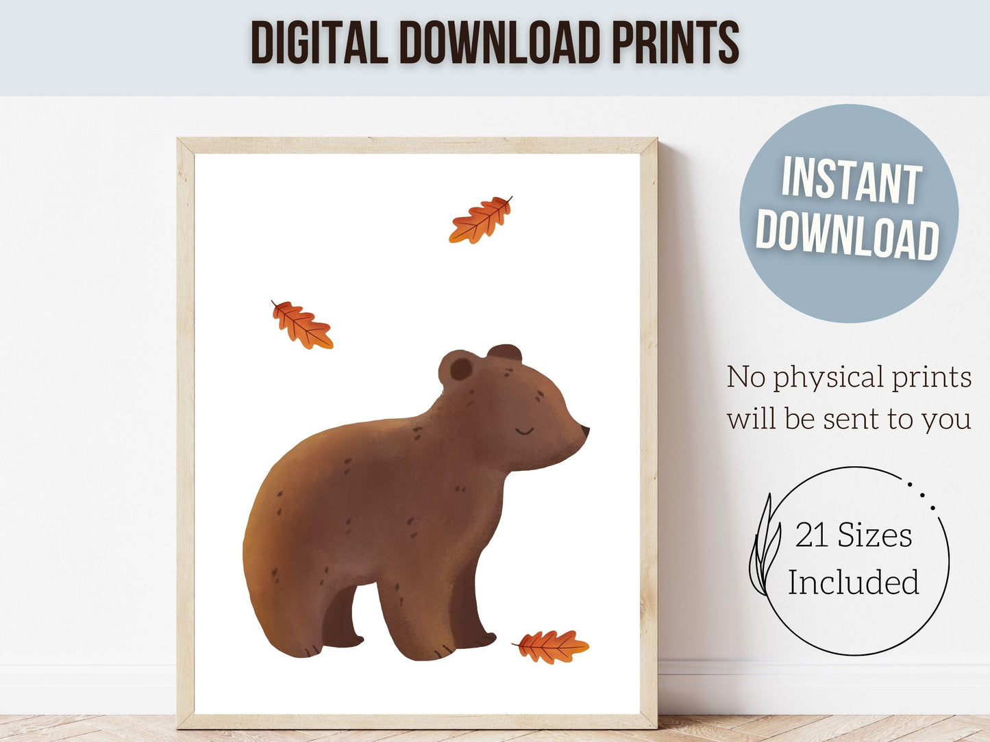 Woodland Mushroom Nursery Print Gift For Kids Woodland Mushroom Nursery Decor, Boho Kids Room Wall Decor Nature Nursery Theme Digital Prints