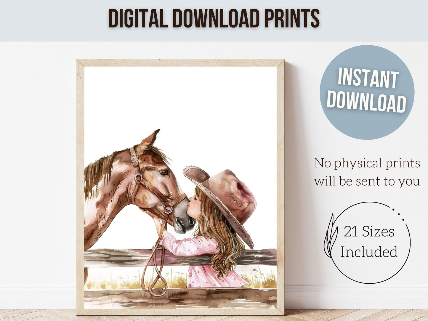 Cowgirl Nursery Print, Cowgirl Nursery Decor, Baby Girl Western Nursery Decor, Girls Horse Riding Equestrian Nursery Wall Art Digital Print