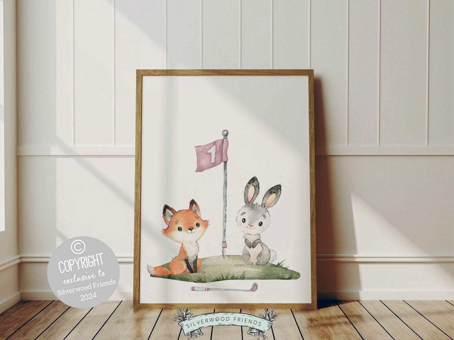 Girls Pink Golf Nursery Prints, Girls Pink Golf Nursery Decor, Girls Sport Nursery Decor, Watercolor Girl Pink Golf Pictures Digital Print