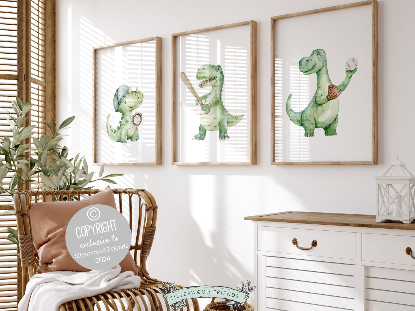 Baseball Nursery Prints, Baby Boy Dinosaur Baseball Nursery Decor, Sport Theme Wall Art, Dino Toddler Room, Boys Room Baseball Digital Print
