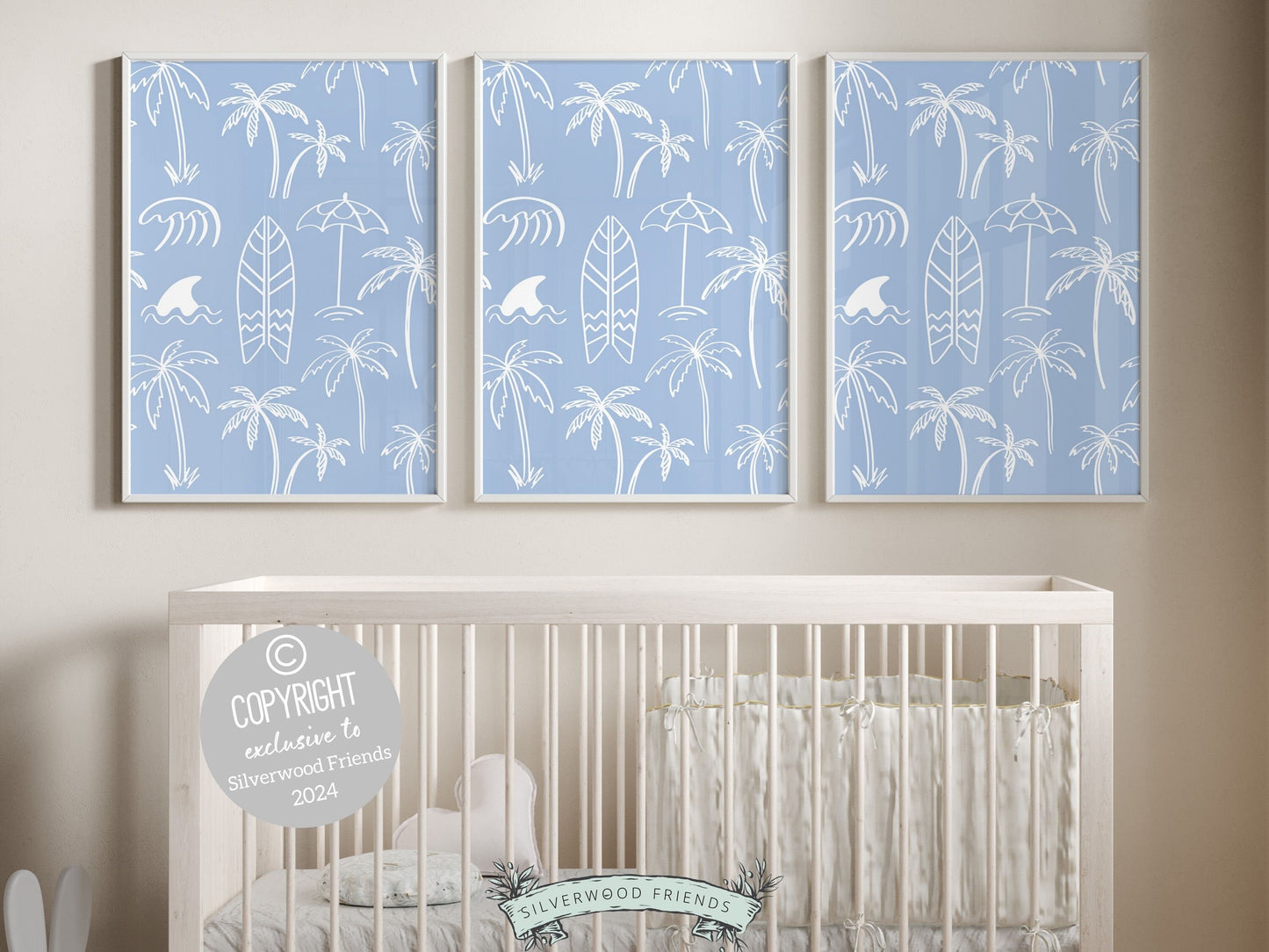 Palm Tree Print, Beachy Surfboard Wall Art, Minimalist Coastal Surf Nursery Wall Art, Beach House Kids Surfing Room Wall Decor Digital Print