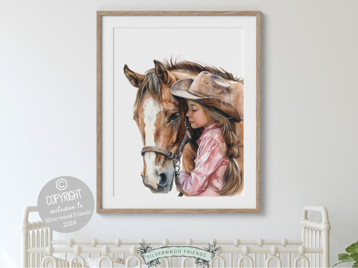 Cowgirl Nursery Print, Cowgirl Nursery Decor, Baby Girl Western Nursery Decor, Girls Horse Riding Print Horse Nursery Picture Digital Print
