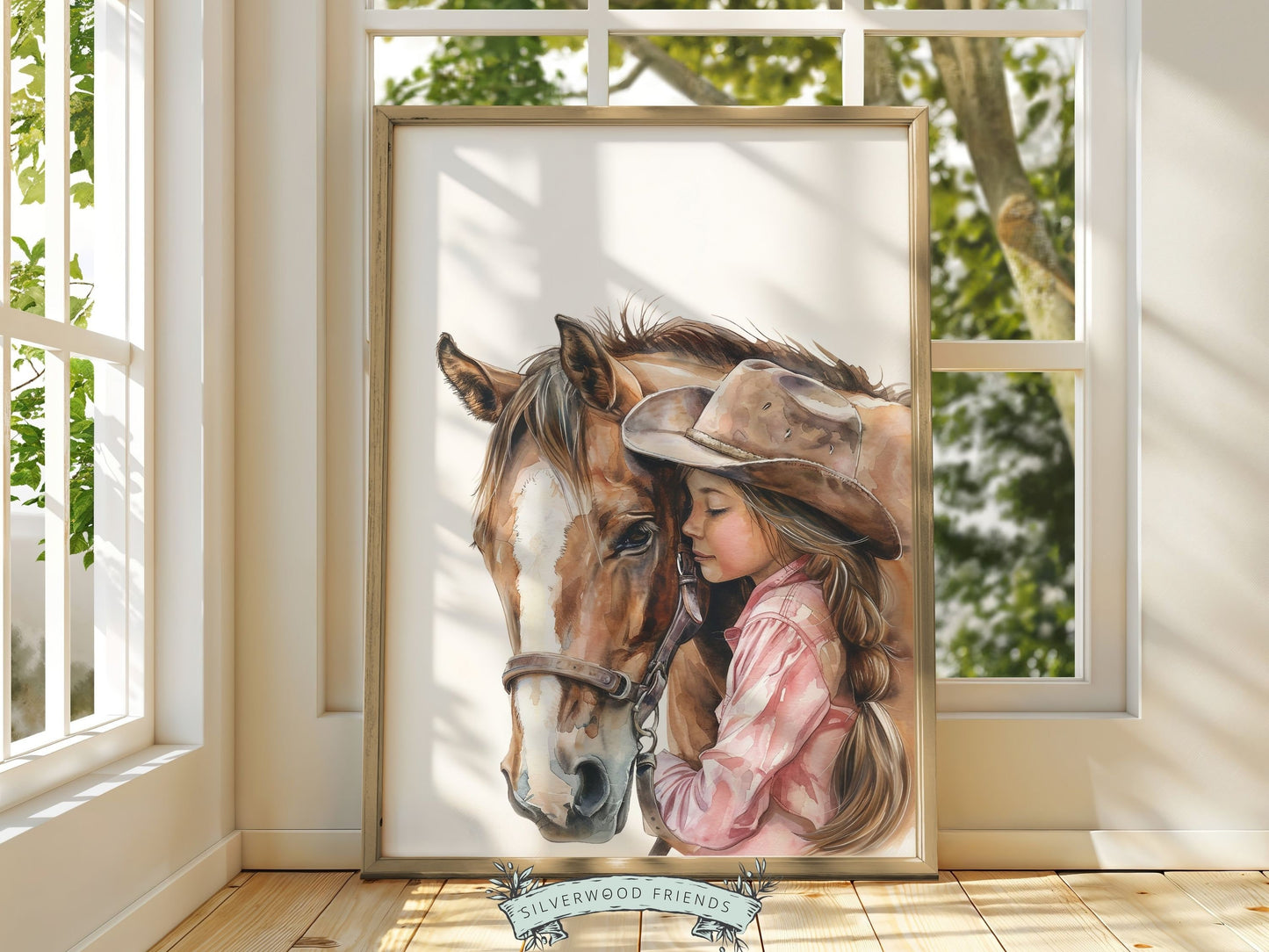 Cowgirl Nursery Print, Cowgirl Nursery Decor, Baby Girl Western Nursery Decor, Girls Horse Riding Print Horse Nursery Picture Digital Print