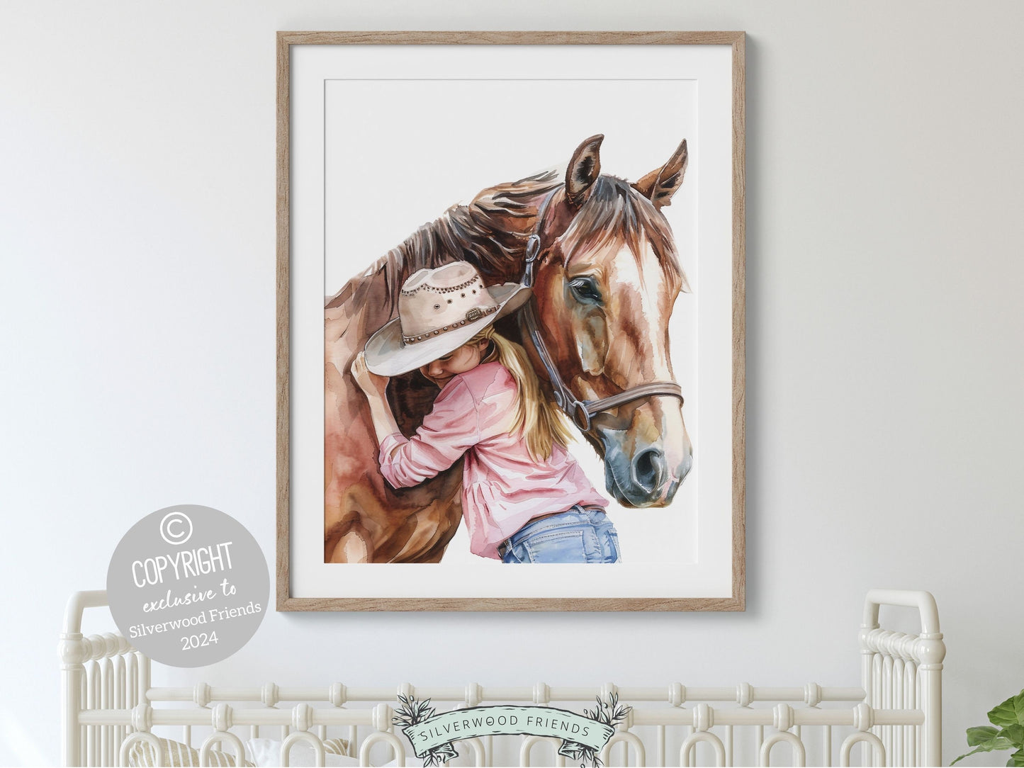 Cowgirl Nursery Print, Cowgirl Nursery Decor, Baby Girl Western Nursery Decor, Girls Horse Riding Print Horse Nursery Picture Digital Print