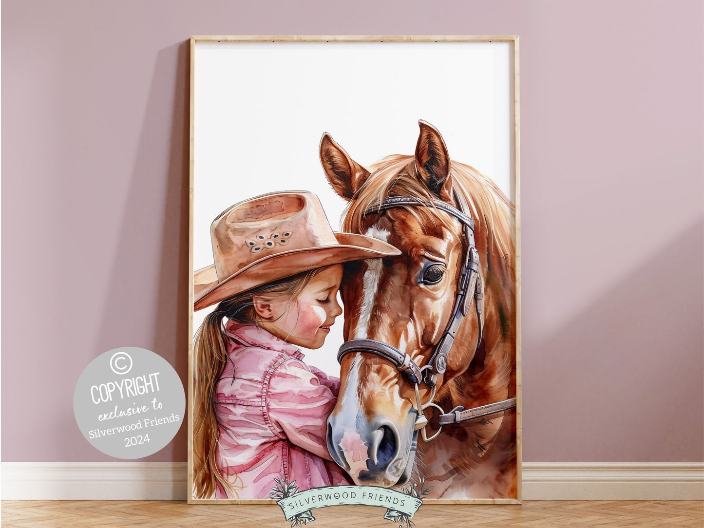 Cowgirl Nursery Print, Cowgirl Nursery Decor, Baby Girl Western Nursery Decor, Girls Horse Riding Print Horse Nursery Picture Digital Print