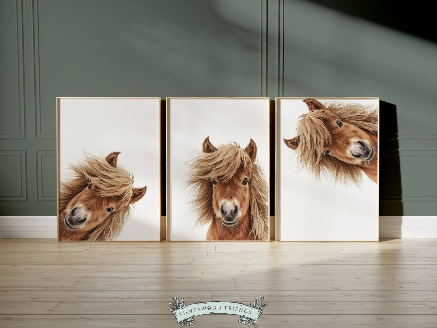 Peeking Horse Nursery Prints - 002
