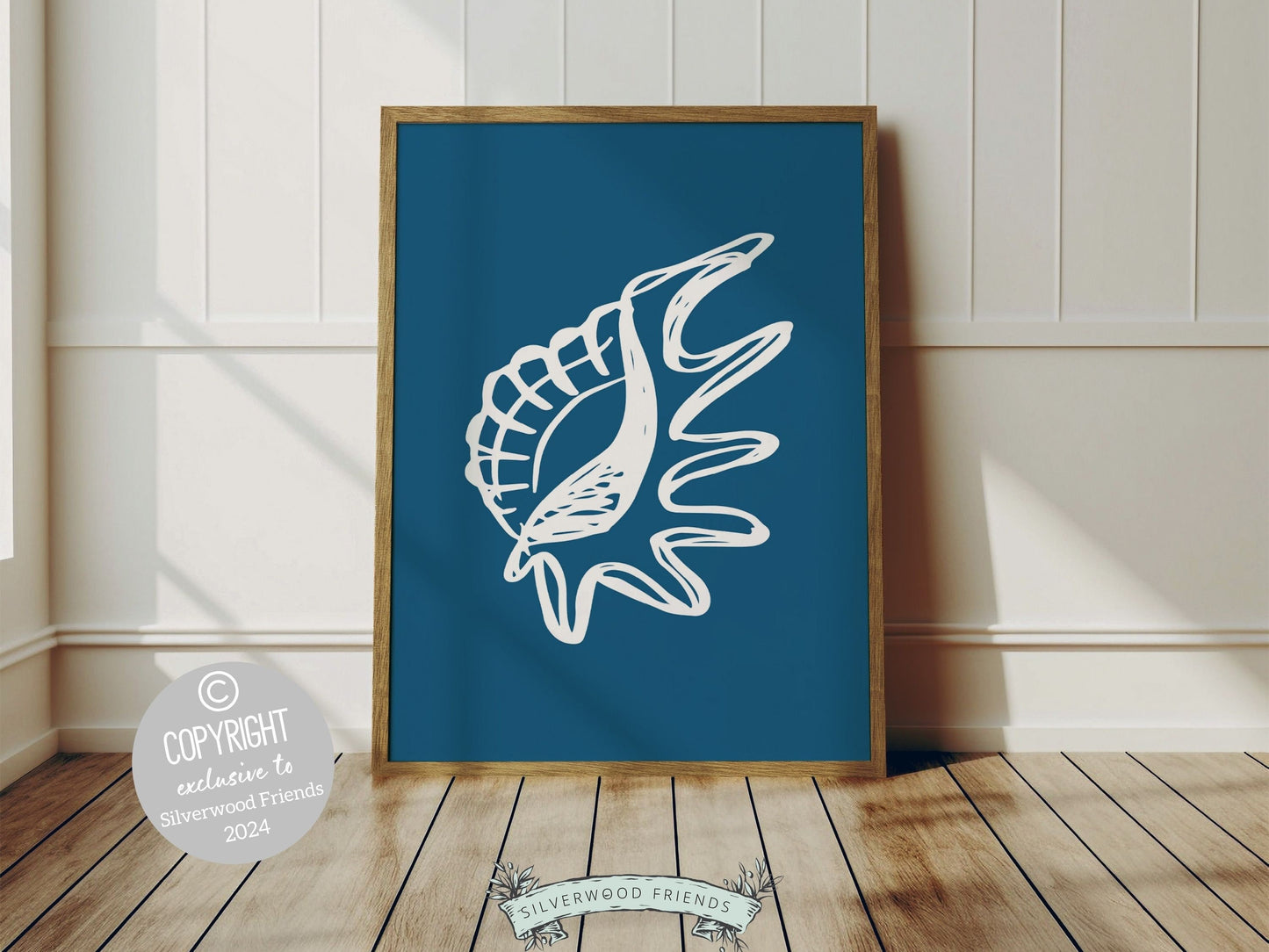 Seashell Coastal Prints, Beachy Wall Art, Under The Sea Nursery Print, Minimalist Nursery Wall Art Beach House Kids Room Decor Digital Print
