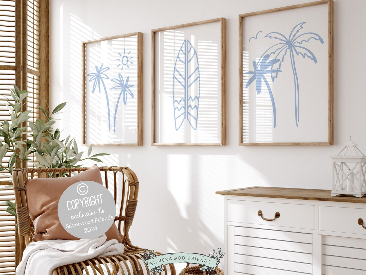 Surfboard Palm Tree Print, Beachy Surfboard Wall Art,Minimalist Surf Nursery Wall Art Beach House Kids Surfing Room Wall Decor Digital Print