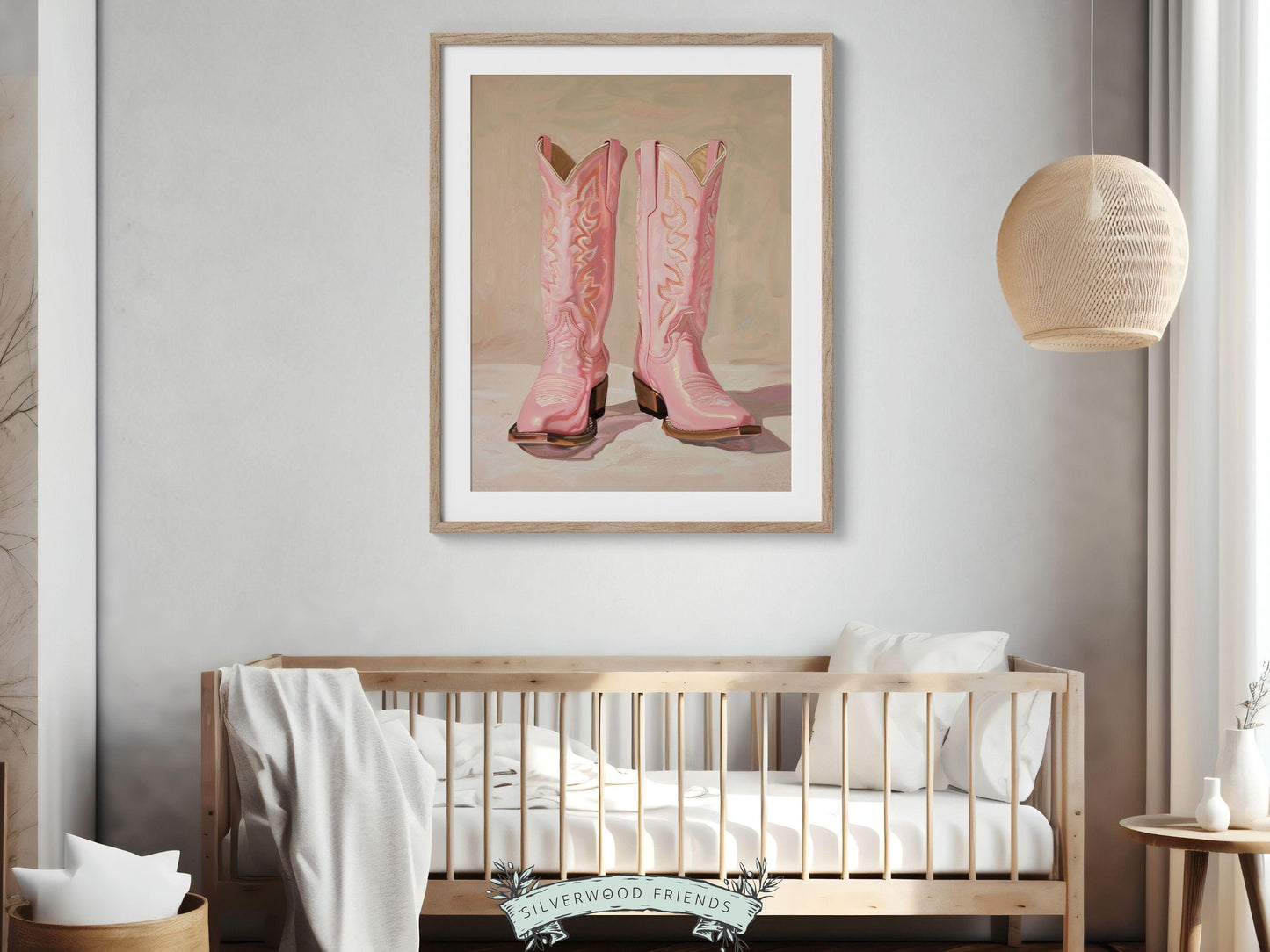 Pink Cowgirl Boots Print, Girly Coastal Cowgirl Print, Trendy Western Aesthetic Dorm Room Wall Decor, Preppy Teen Girl Room Digital Print