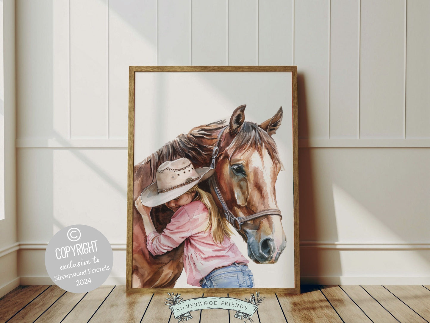 Cowgirl Nursery Print, Cowgirl Nursery Decor, Baby Girl Western Nursery Decor, Girls Horse Riding Print Horse Nursery Picture Digital Print