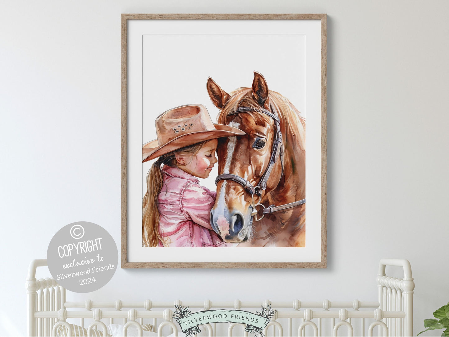 Cowgirl Nursery Print, Cowgirl Nursery Decor, Baby Girl Western Nursery Decor, Girls Horse Riding Print Horse Nursery Picture Digital Print