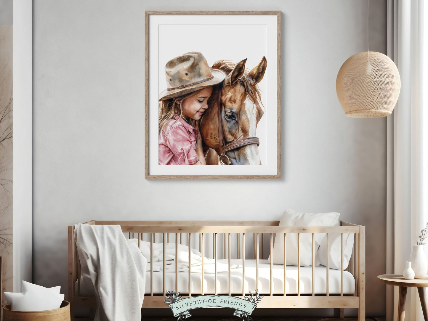 Cowgirl Nursery Print, Cowgirl Nursery Decor, Baby Girl Western Nursery Decor, Girls Horse Riding Print Horse Nursery Picture Digital Print