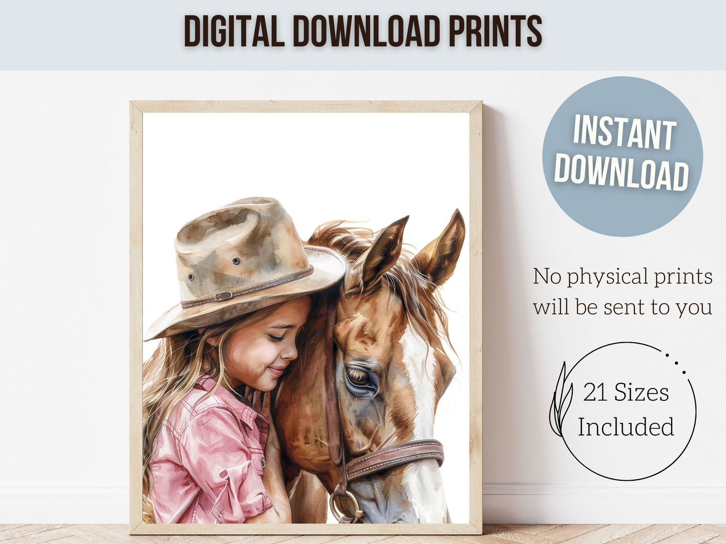 Cowgirl Nursery Print, Cowgirl Nursery Decor, Baby Girl Western Nursery Decor, Girls Horse Riding Print Horse Nursery Picture Digital Print