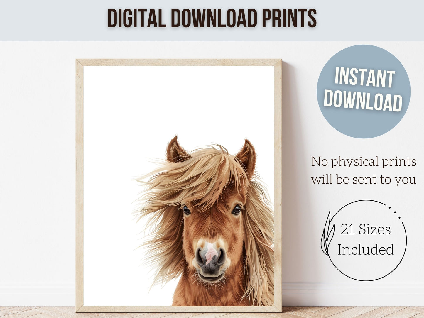 Peeking Horse Nursery Prints - 002