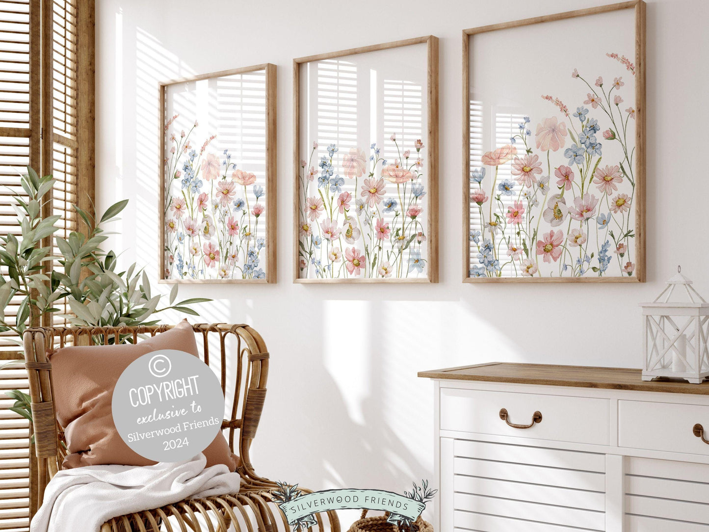 Wildflower Nursery Wall Art, Wildflower Nursery Decor, Wildflower Nursery Prints, Baby Girl Floral Nursery Prints, Wild Flower Digital Print