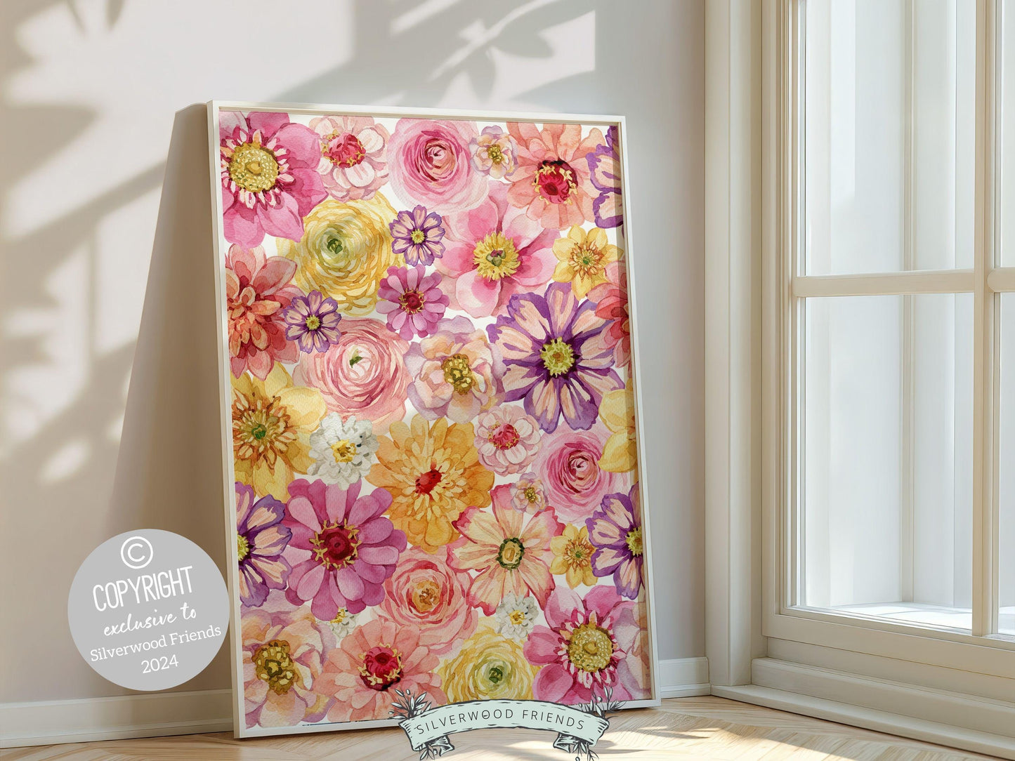 Wildflower Nursery Print,Wildflower Nursery Decor,Wild Flower Nursery Wall Decor,Baby Girl Floral Wildflower Nursery Wall Art Digital Print
