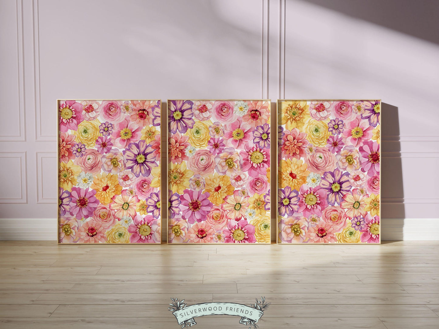 Wildflower Nursery Prints,Wildflower Nursery Decor,Wild Flower Nursery Wall Decor,Baby Girl Floral Wildflower Nursery Wall Art Digital Print